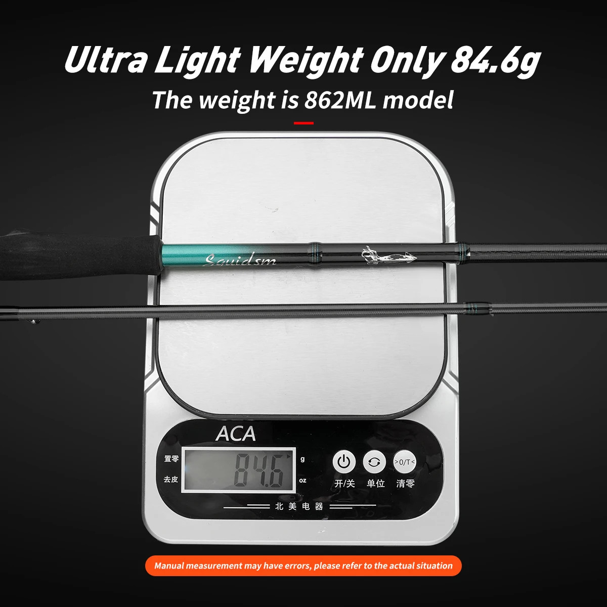 Johncoo Egi Squid Fishing Rod 2.4m/2.6m Titanium Guides M/ML Power Fast Action