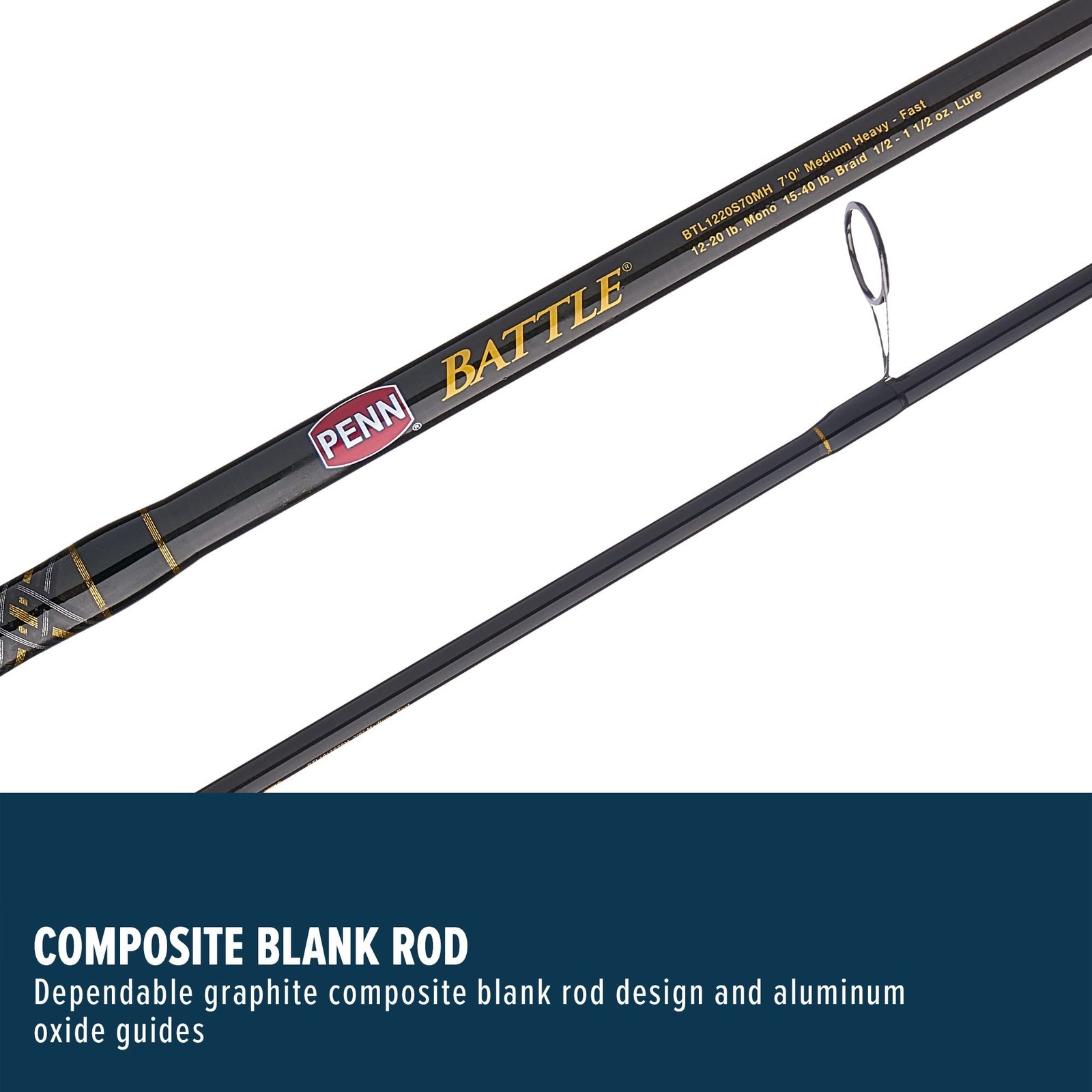 Penn Battle Spinning Reel and Fishing Rod Combo Battle Combo Kit