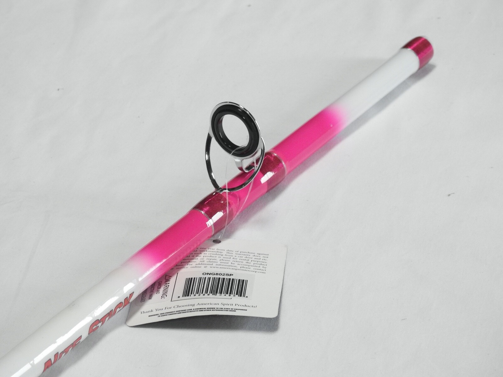 Nite Stick Catfish Spinning Rod 9′ 2PC Glow Tip Pink