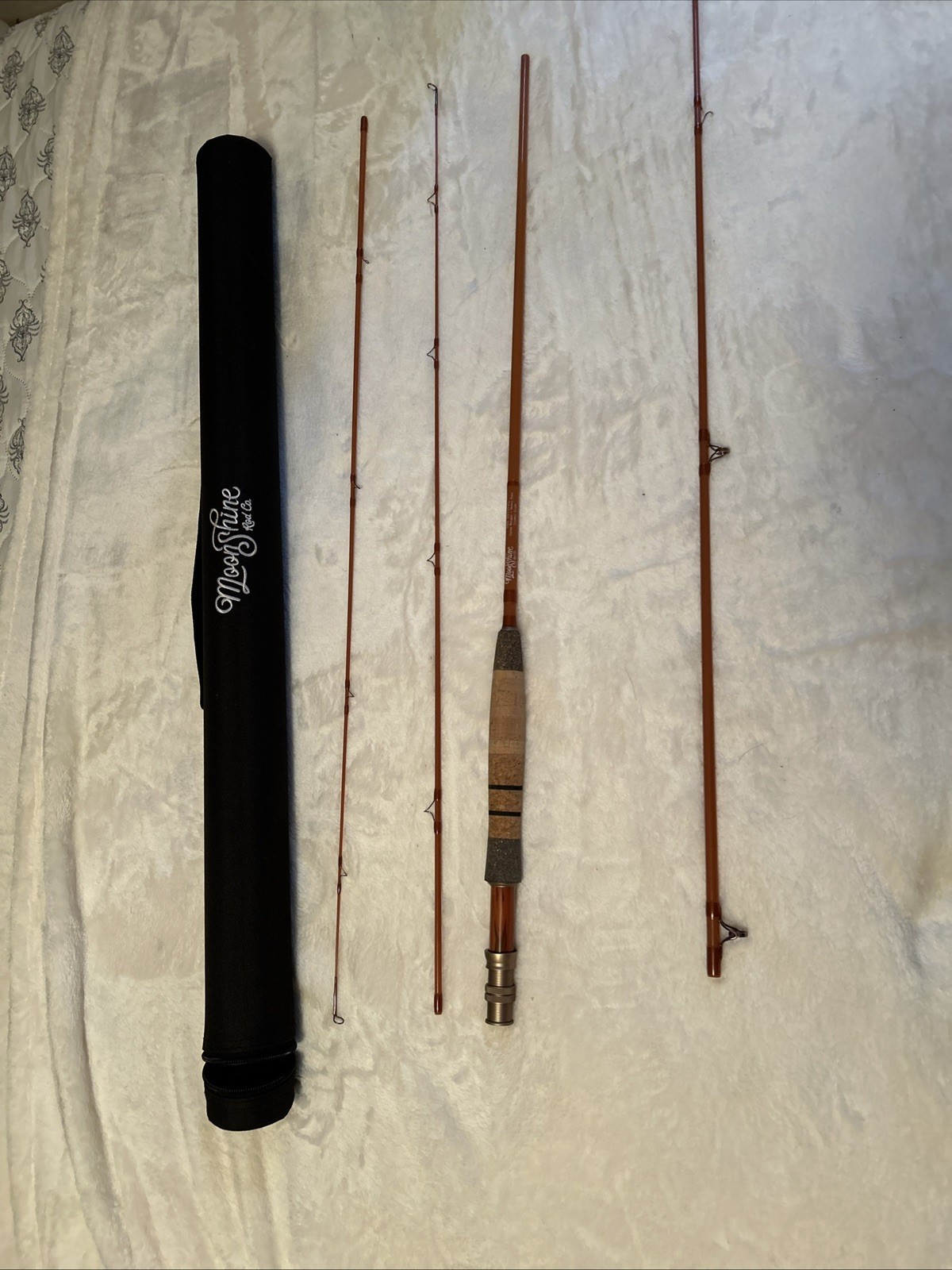 MOONSHINE REVIVAL Fiberglass three weight Seven Ft fly fishing rod classic glass