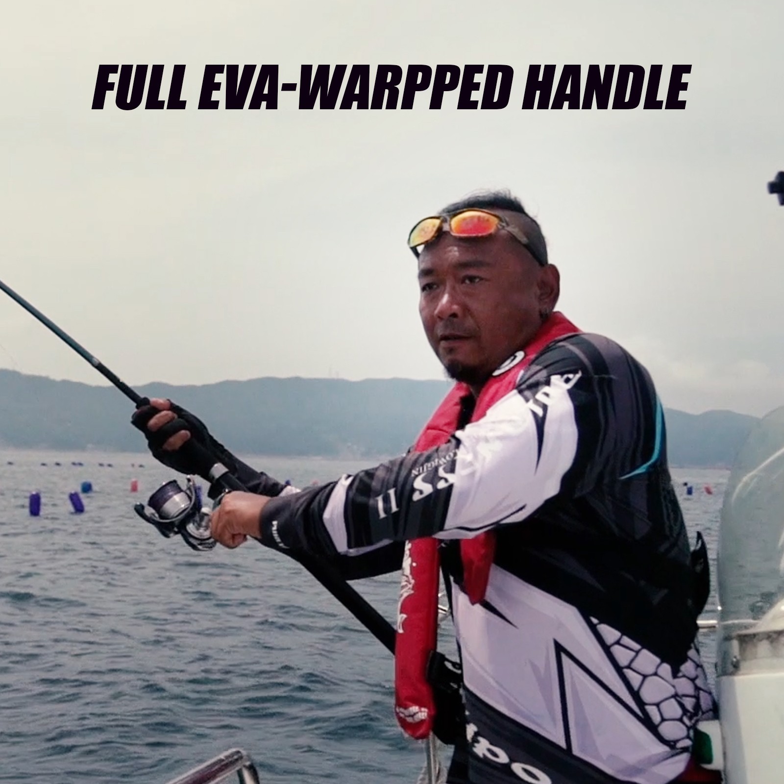 PURELURE Tripod Popping Rod Sea Boat Fishing Popper Big Game 3-Pieces GT Tuna