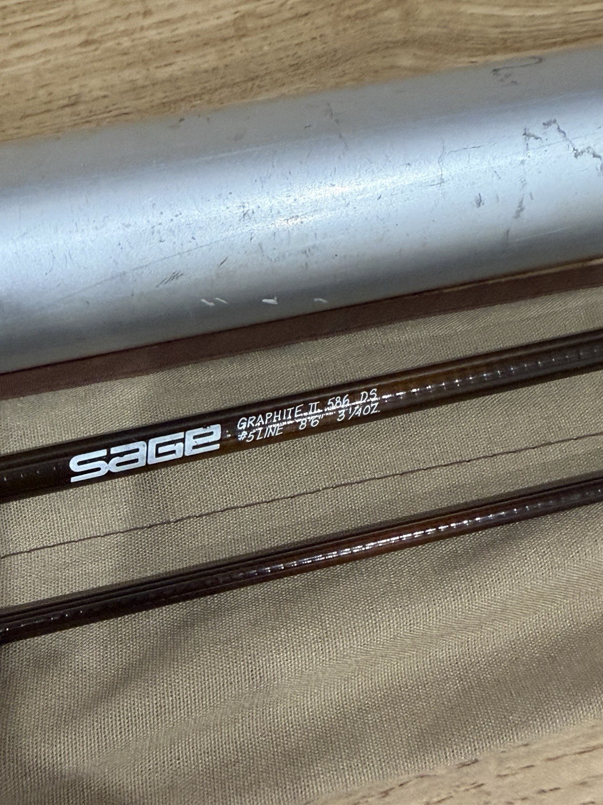 vintage Sage Graphite II GFL 586 DS fly fishing rod