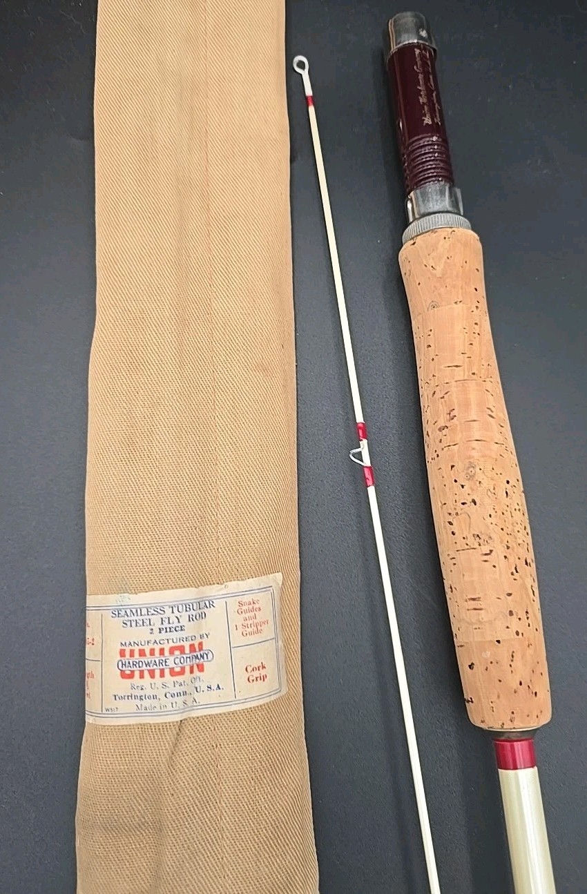 Outstanding Union Hardware Pearl 8 1/2′ metal fly rod