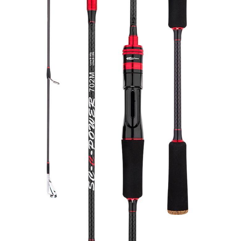 Fishing Rod L/M/MH 1.68M 1.8M Carbon Spinning/Casting Rod Pole Lure Weight 4-35g