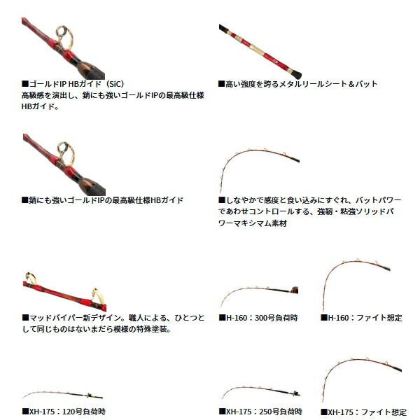 Daiwa Mud Viper Swim SP H-160 Fish Lake Power Rod 250-300g Used