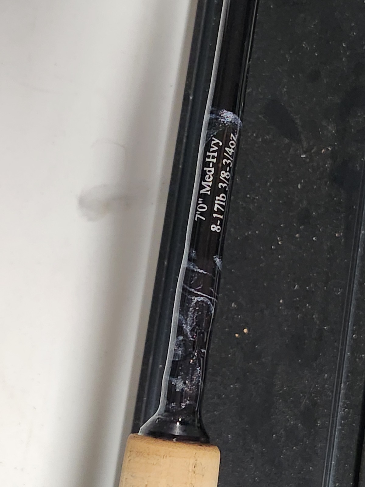 Semi-Custom Black Pearl 7′ Spinning Fishing Rod 1pc ML or MED or MH TCI Jigs