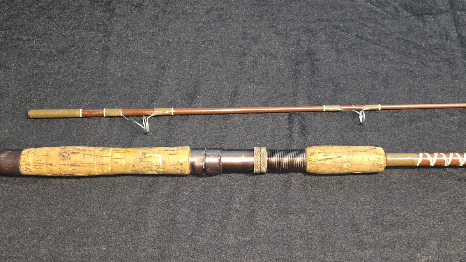 Vintage FENWICK FS65 Spinning 6’6″ Rod USA 4-10 lb test Fishing Cork Pole