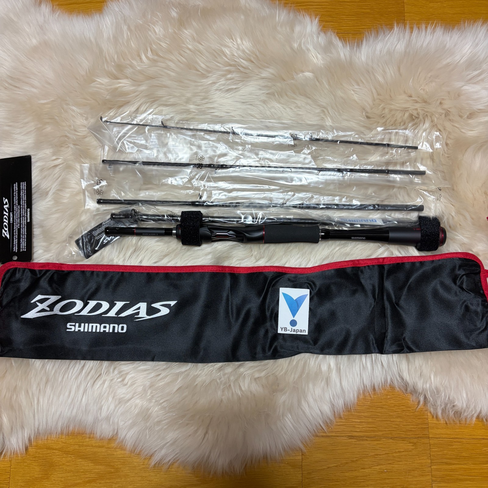 Shimano 21 Zodias Pack Rod C610M-5 Equipped with Carbon Monocoque Grip Compact