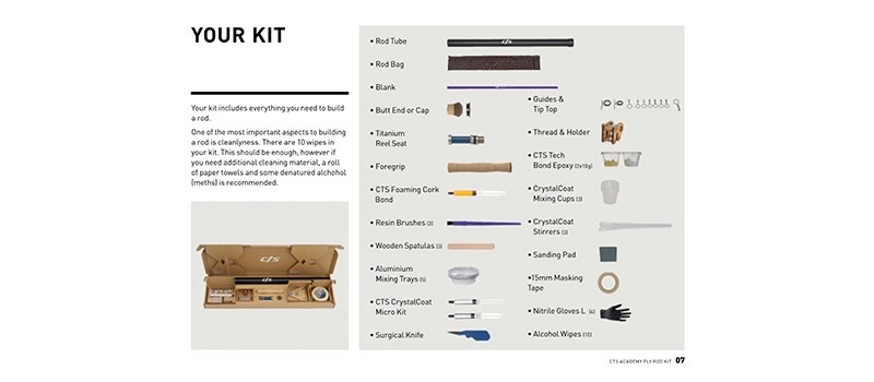 CTS Fly Fishing Kit – Build your own Fly Rod – NEW