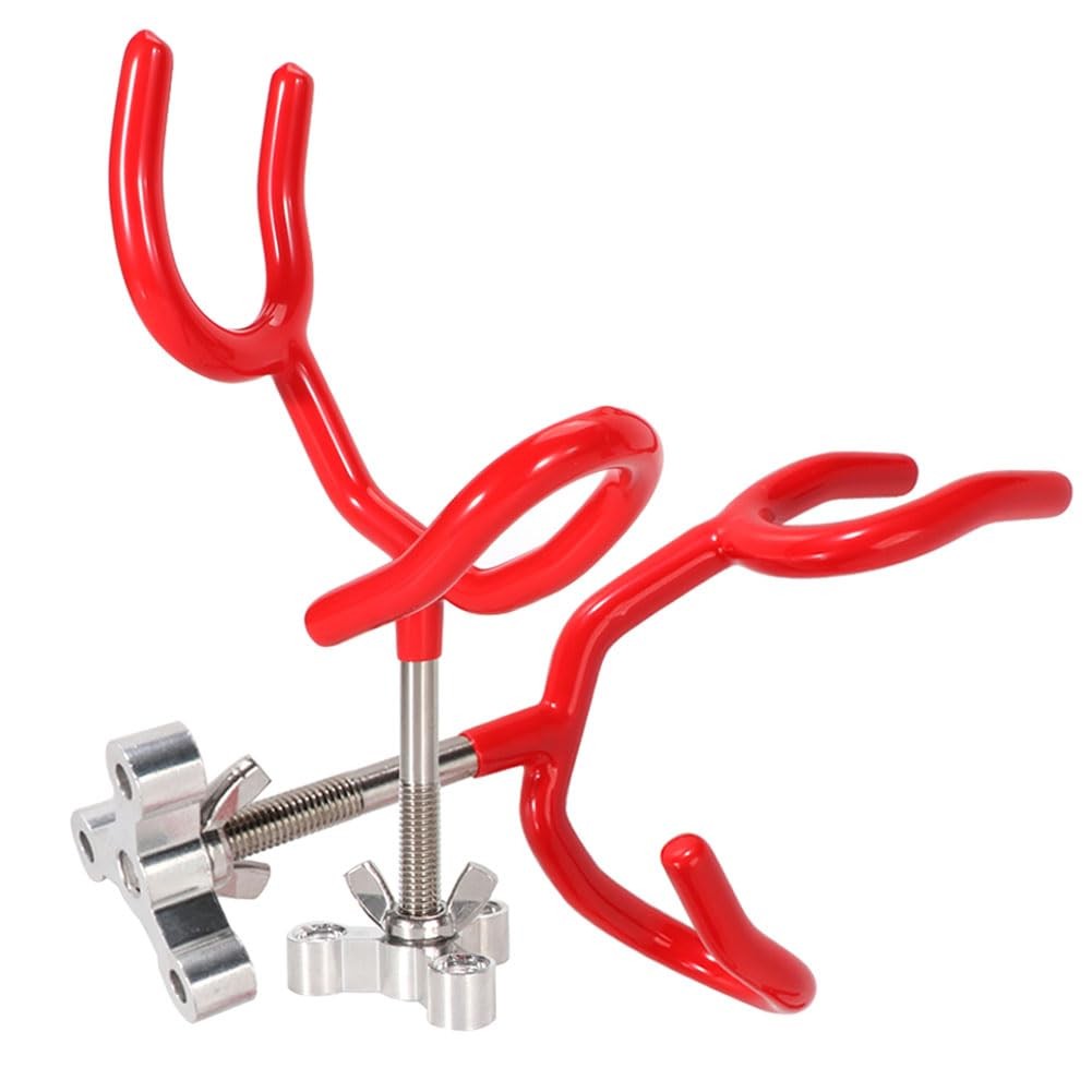 4pcs Sure Grip Steel Boat Rod Holder 20 Degree PVC Coated 20 Degree, RED