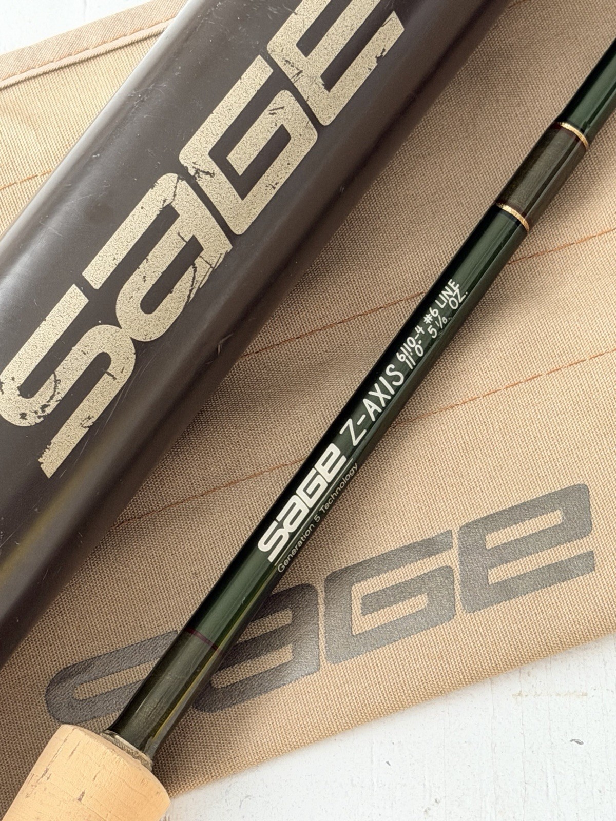 **BEAUTIFUL** 🔥 SAGE Z-AXIS Switch/Spey 6wt. 11’ft~4pc FlyRod!! ~LEGENDARY~ 🔥