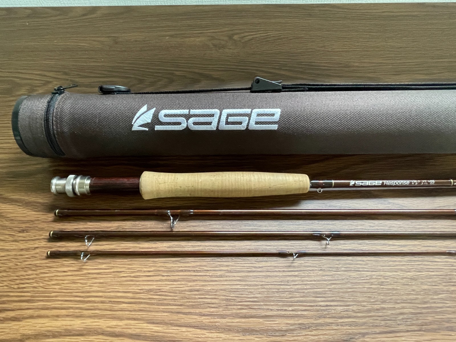 Sage Response 490-4 4 Line 9’0″ 3-1/8oz Tube Used Fly Fishing Rod Carbon Japan