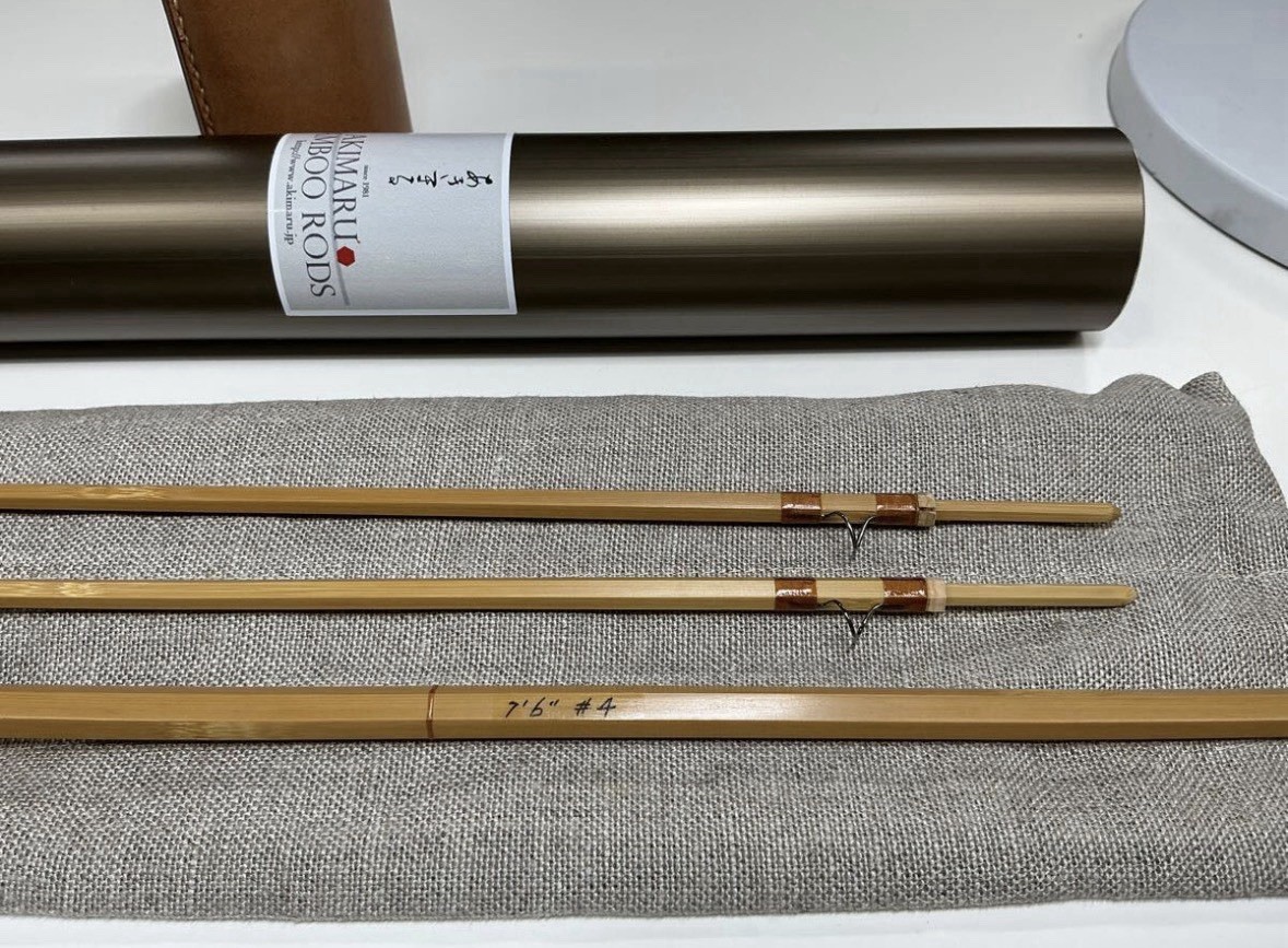 Akimaru 7’6″ #4 2tip 2top Bamboo Rod Fly Rod Free Shipping DDP