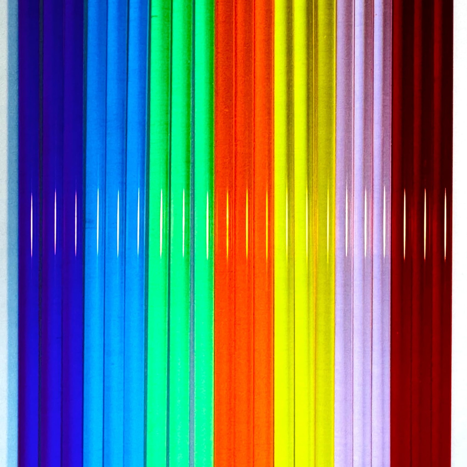 Acrylic Round Rod,21pcs,6mm Diameter 305mm Length,Multicolor Straight Line,So…