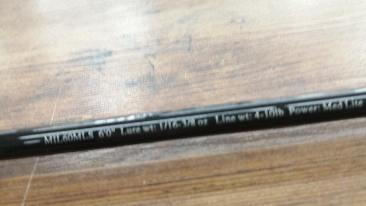 Bass Pro Shops Microlite MIL60MLS Bass Fishing Rod 4-10lb, 1-piece