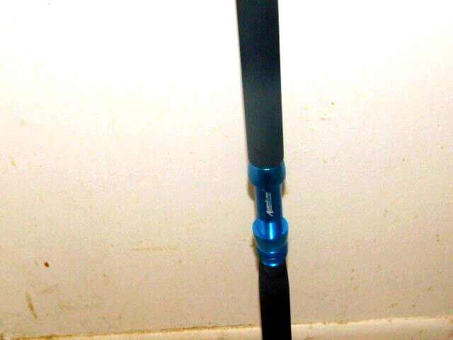 CUSTOM SPINNING ROD MAHI BLUE GREEN YELLOW MARBLE 25-50 LB FUJI GUIDES 7′ NEW