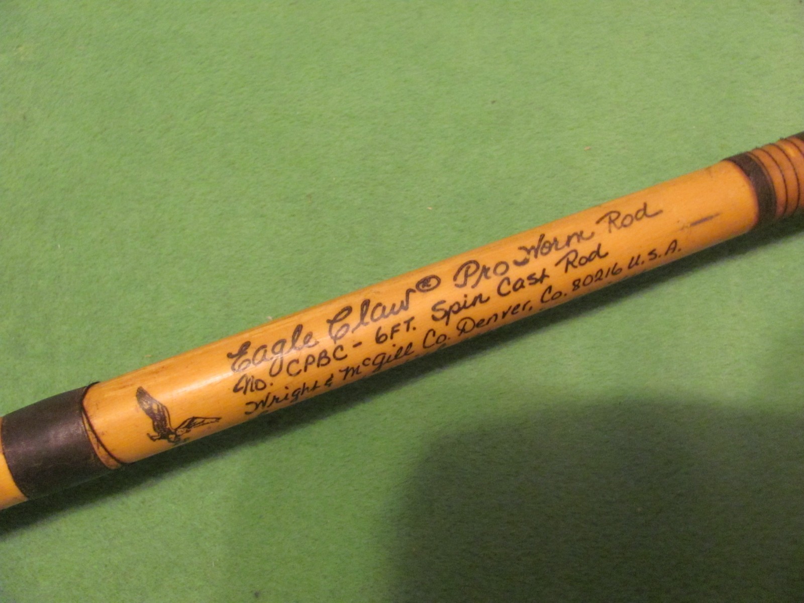 Vintage Eagle Claw Wright & McGill Pro Worm Rod 6′ 0″ Casting 1-Piece Rod
