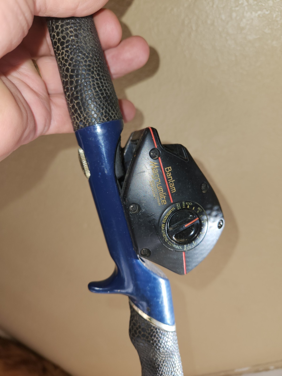 Vintage High Velocity Boron Casting Rod — BHV‑58 Bantam Magnumlite Fishing Reel