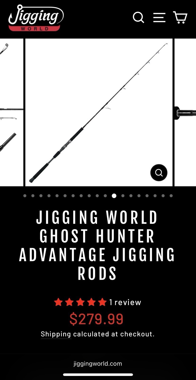 Jigging World Ghost Hunter Advantage 250S Spinning Rod 5’8” PE2-4 100-250g