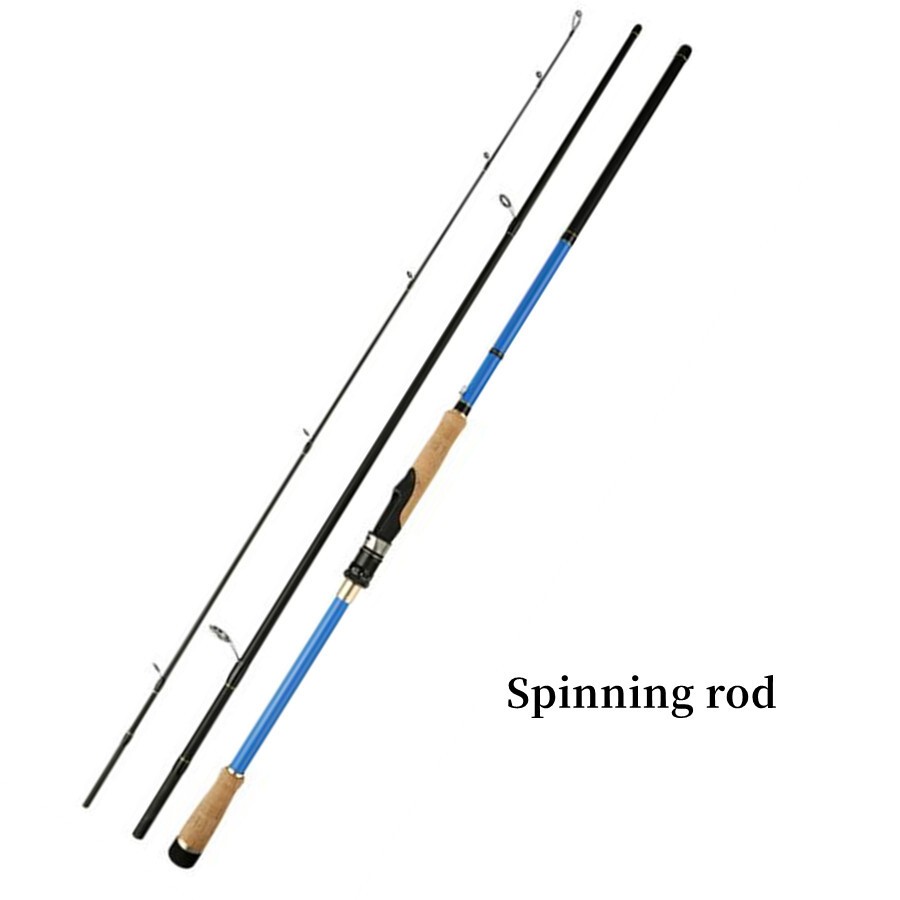 Fishing Rods Carbon Fiber Spinning Casting Rod 1.8-2.7m Fishing Pole 3 Sections