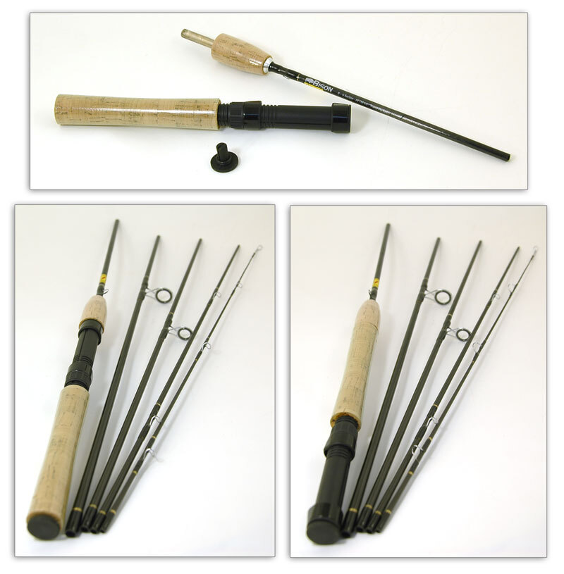BISON 5 SECTION TRAVEL FLY / SPINNING ROD 8′ #4/6 FREE UK DELIVERY