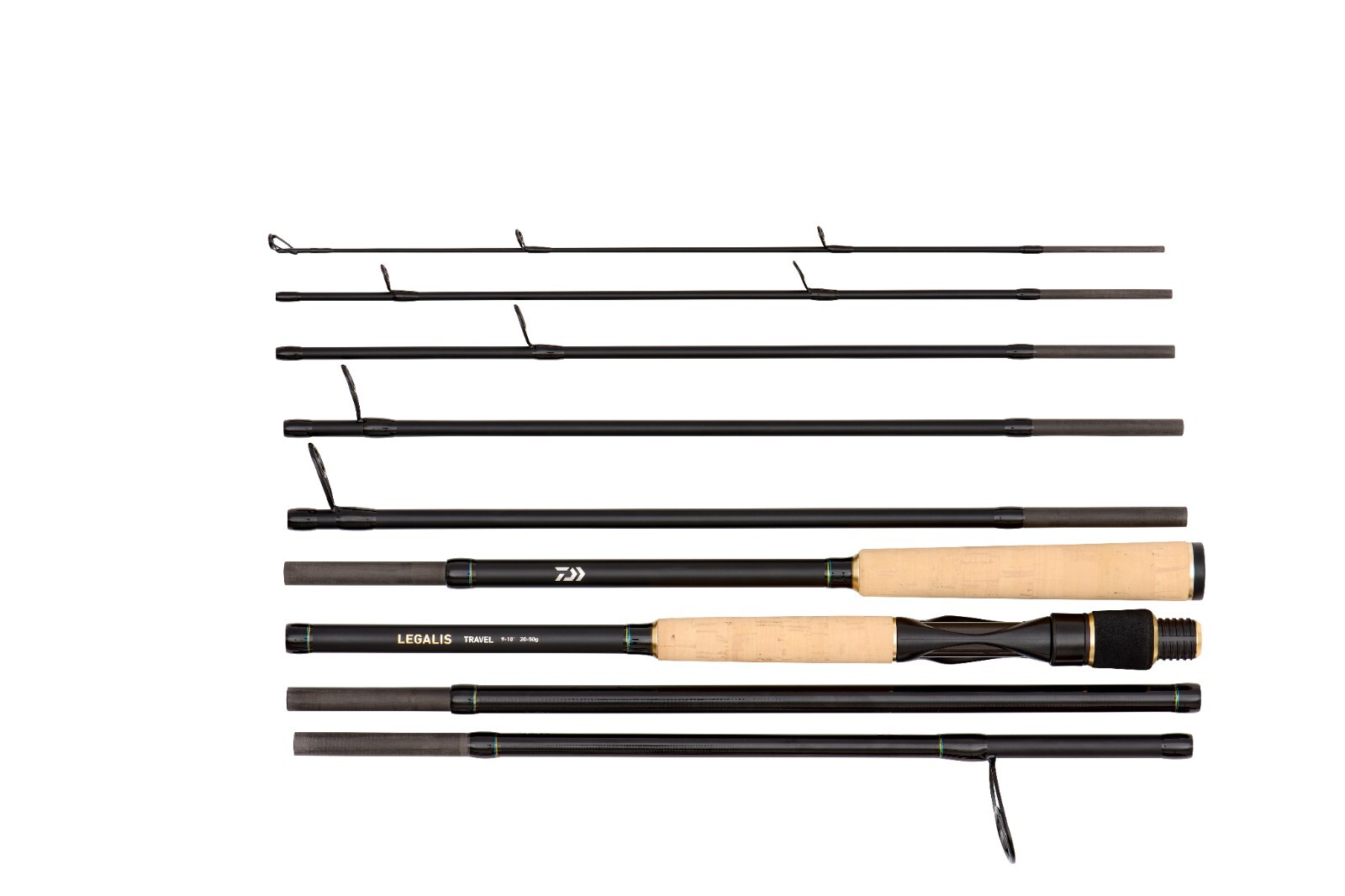 Daiwa Legalis Travel Spin 9ft and 10ft Rod 20-50 gram (9 Piece Travel Rod)