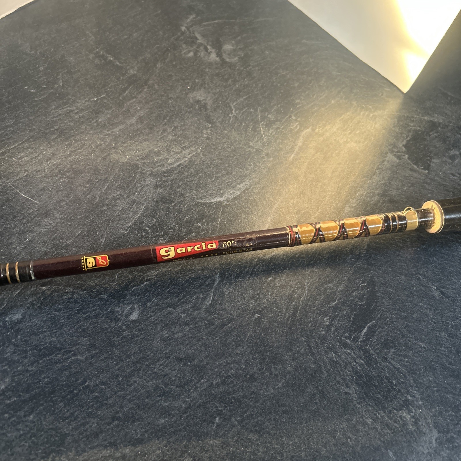 Vintage Garcia 2508 D 6 1/2 Ft fast taper light action 2 Piece Spin fishing rod