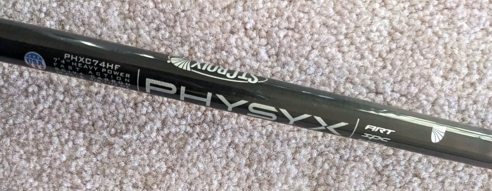 St Croix Physyx 7’4″ Heavy Fast Casting Rod PHXC74HF Made In USA