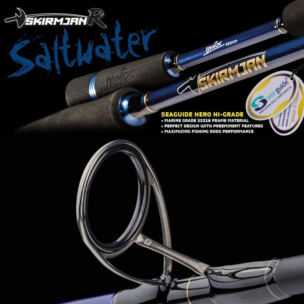 MOLIX Saltwater Jigging Baitcasting Rod SKIRMJAN MSR-SW-C63LJ/4