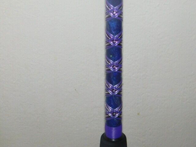 CUSTOM CONVENTIONAL BOAT ROD 7′ PURPLE PEARL MARBLE 25-50 LB TURBOS NEW