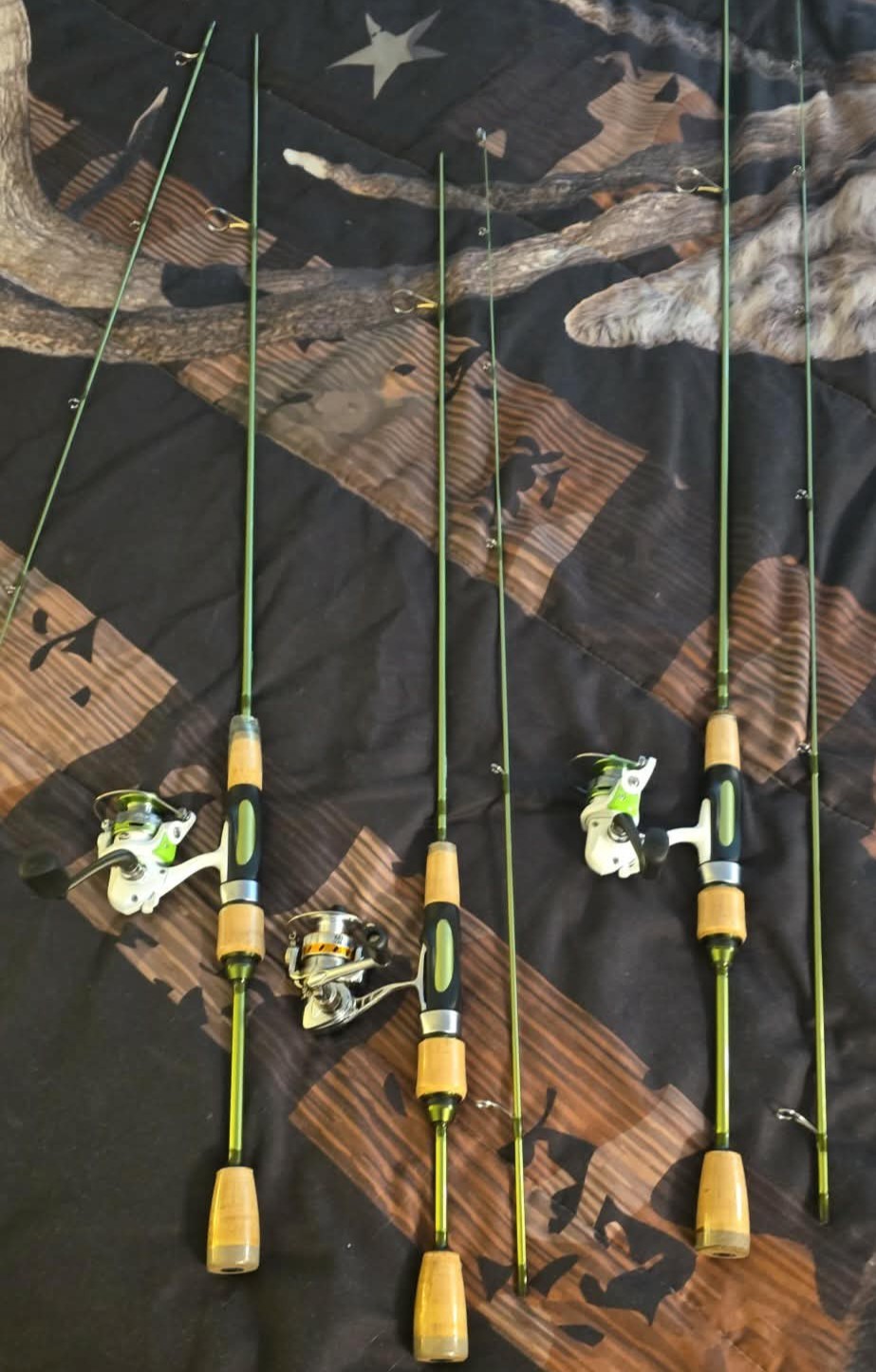 Wild Streams Ultralight Spinning&Casting Trout Rod, 2-Piece Fishing Rod for C…