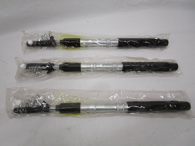 3 Chadwick Telescopic Retractable 5’5″ 6 Section Rods NOS