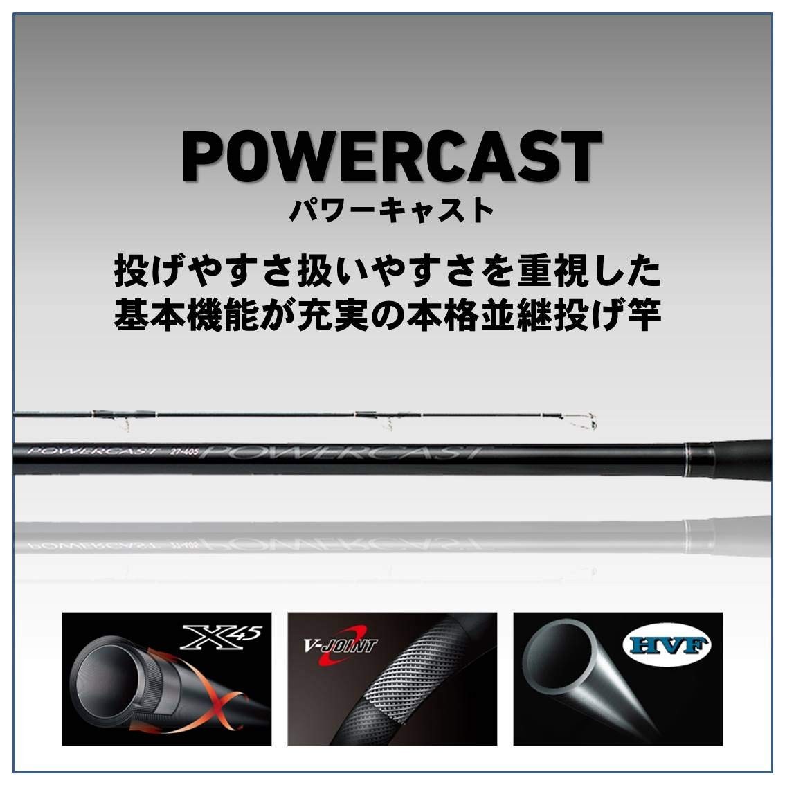 DAIWA Power Cast 27-390 Two-Piece Casting Rod