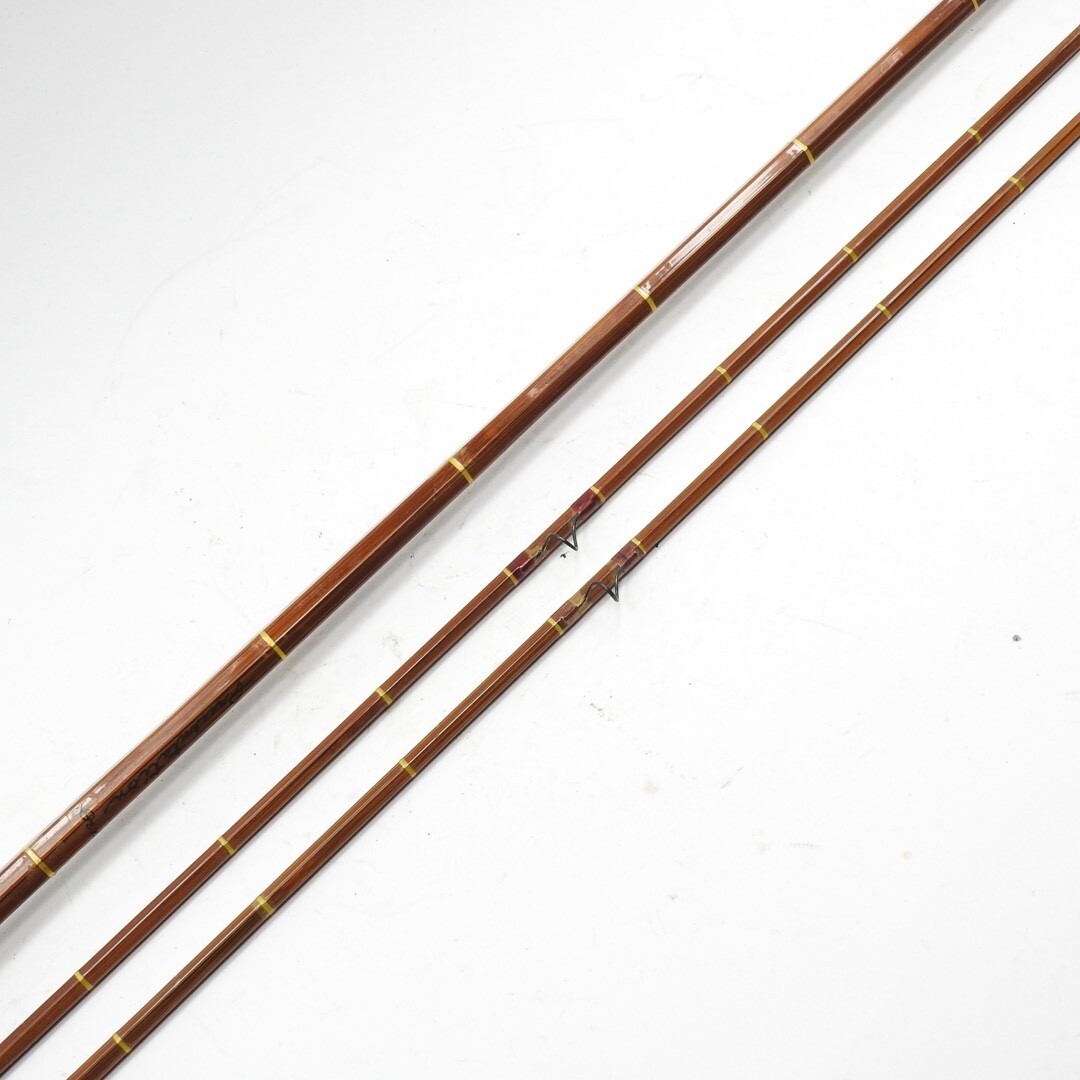 Fred Debell Impregnated “Presentation” Bamboo Fly Rod. 7′ 6”. W/ Tube & Sock.