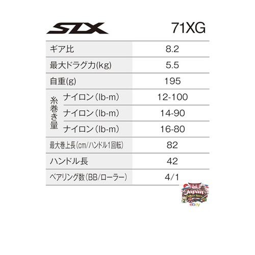 NEW SHIMANO bait reel 24 SLX 71XG (left) JP