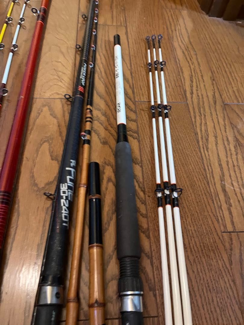 Ryobi Daiwa Boat Fishing Rods Set of 5 NFT Power Loop Fune 30-240T, 50-80号 Used