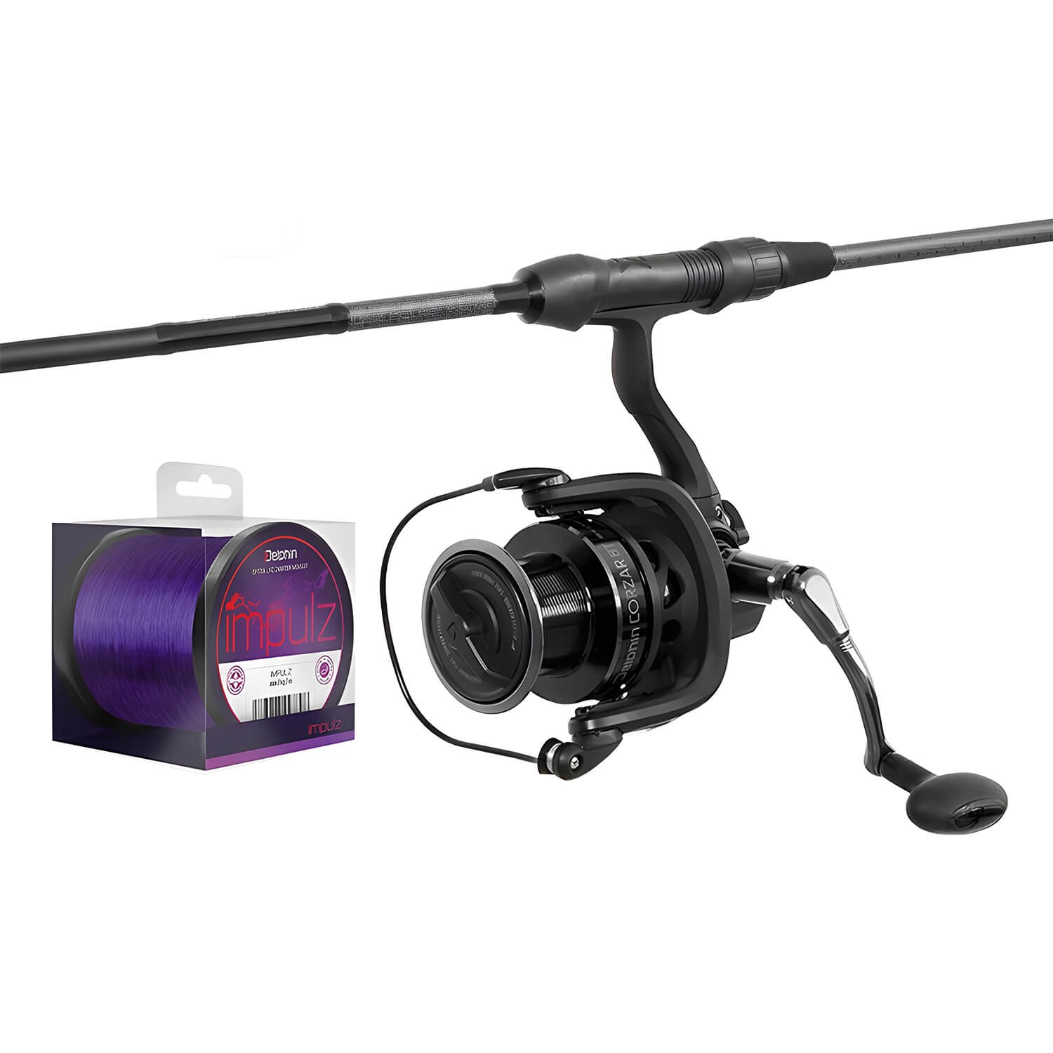 Dolphin Carp Rod Set Corsa Black Nero Combo 3.60m 3lbs Carp Combo Carp