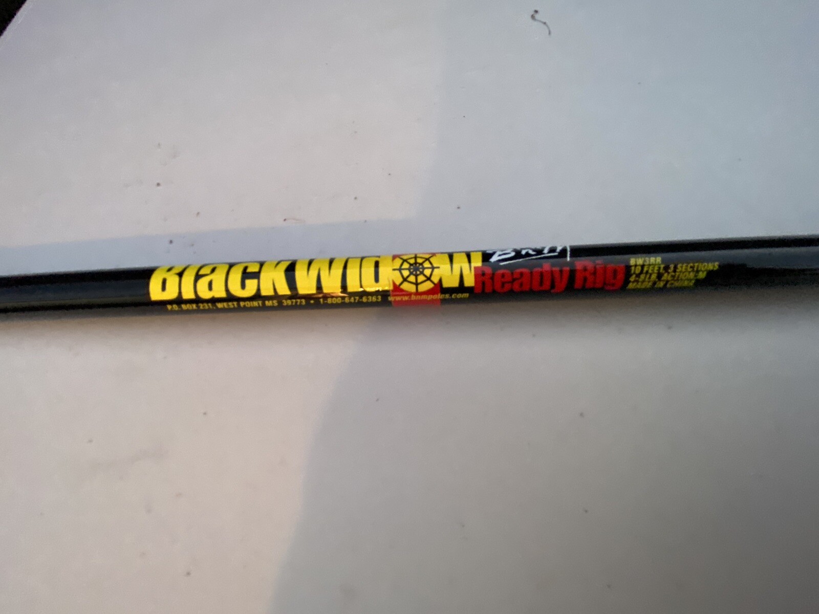 B n M Fishing BW3RR New 10’ 3 sections Black Widow Line,hook and float &sinker