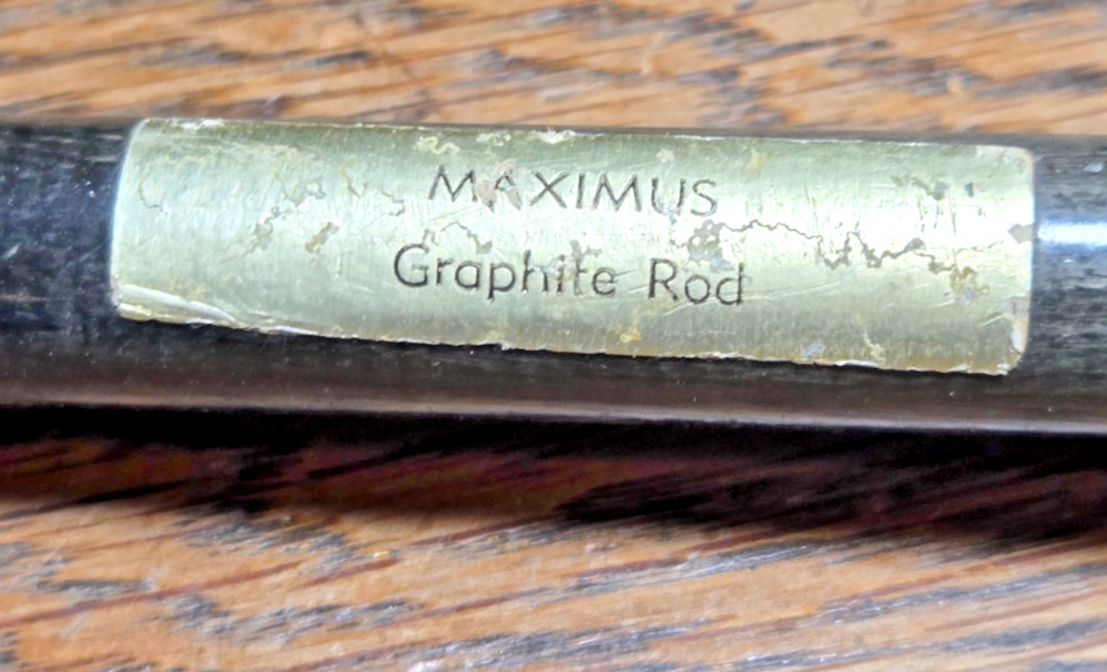 Vintage Maximus Wood Handle 1-Piece 7′ Boat Trolling Fish Rod