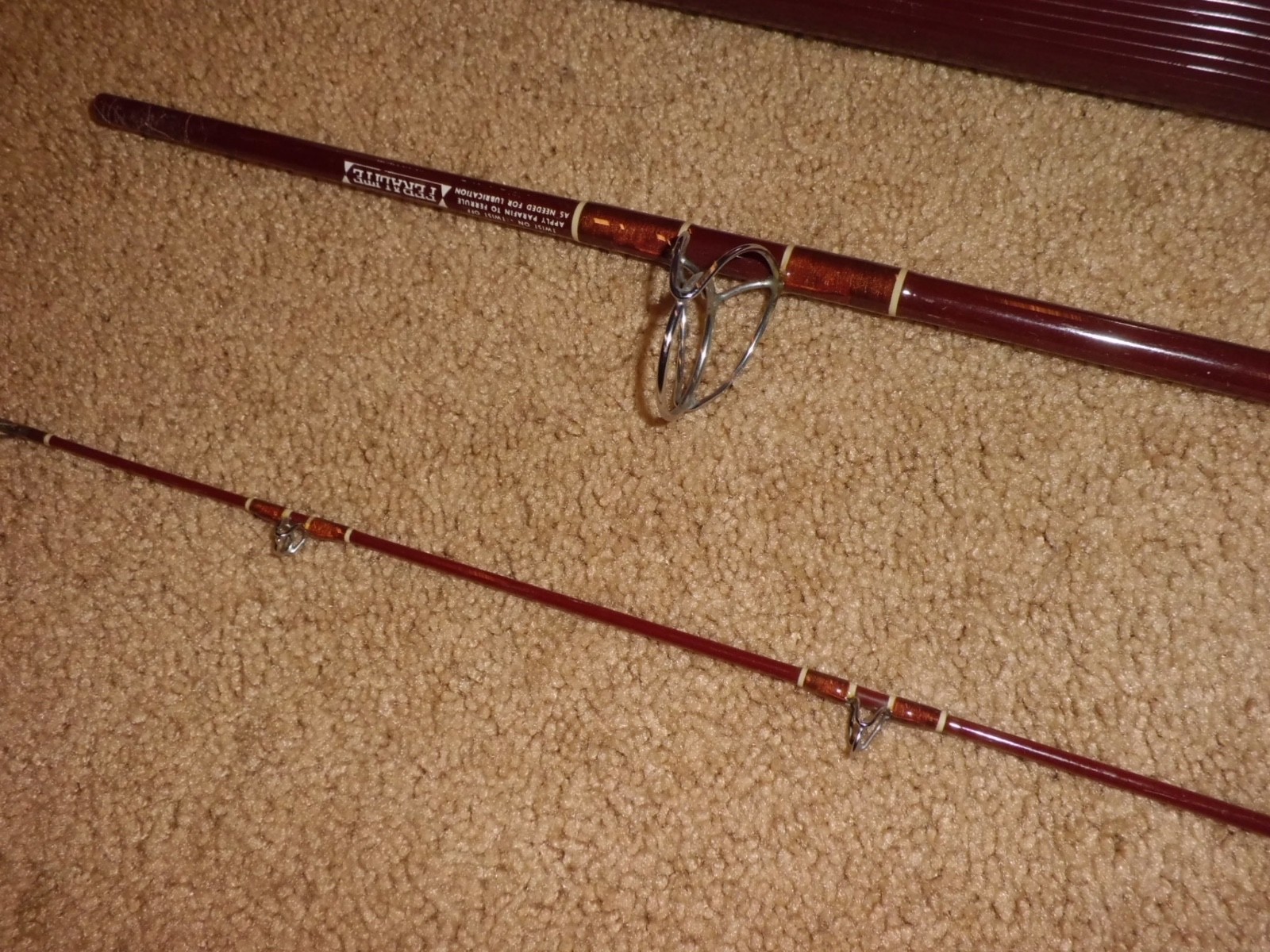 Vintage FENWICK Feralite PLS80 Spinning 8′ Rod made in USA- 8-15lb test #G123506