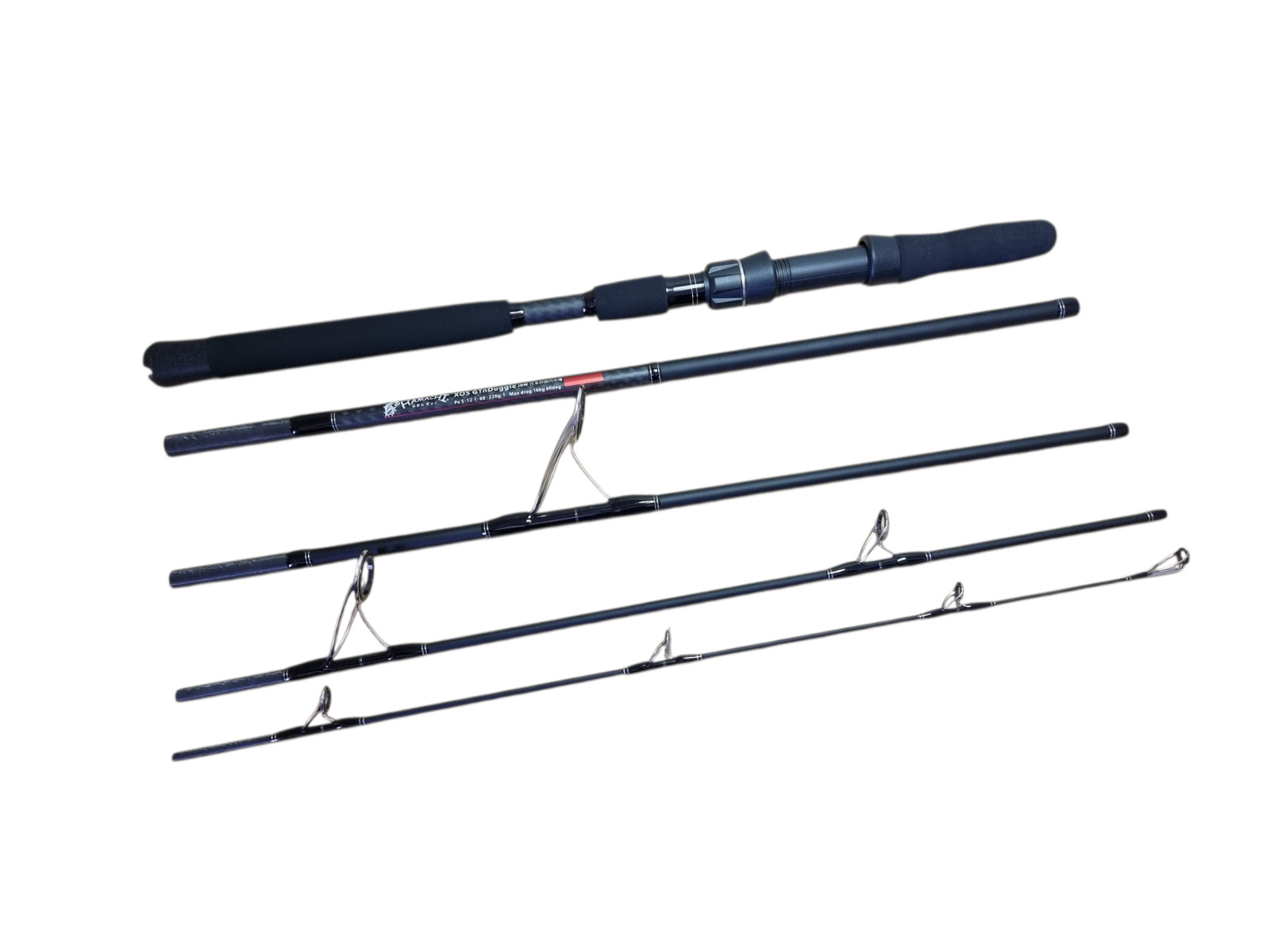 2025 Hamachi XOS GT’n’Doggie 50 – 130lb Popper 9’6 – 5 piece travel fishing rod