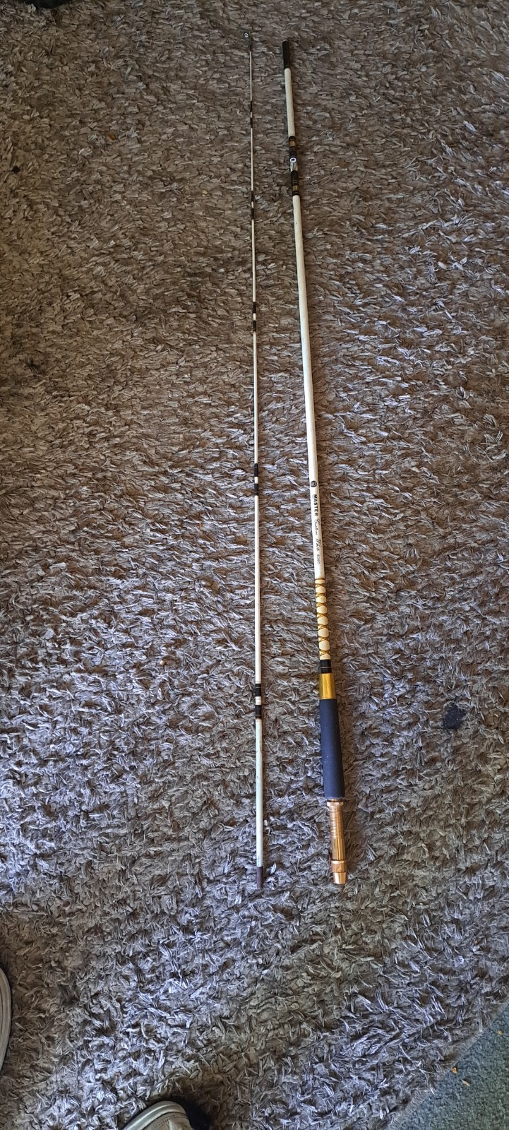 8 Foot Master Custom White “4080” Fishing, Fly Rod 15-30 Made Korea Nice