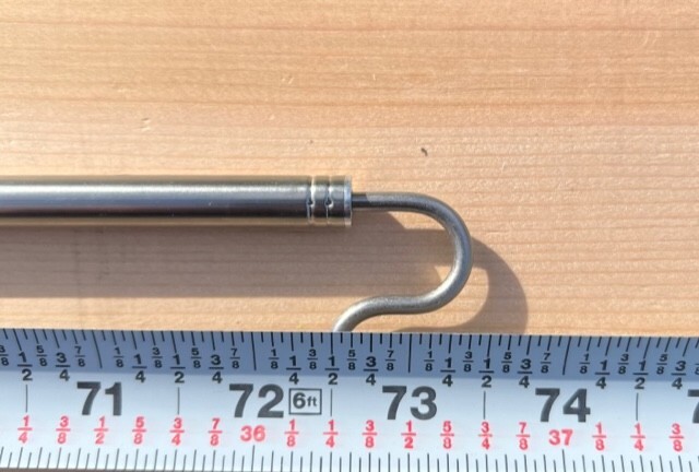 Fetch-A-Fly: Stainless steel, telescopic pole for retrieving flies