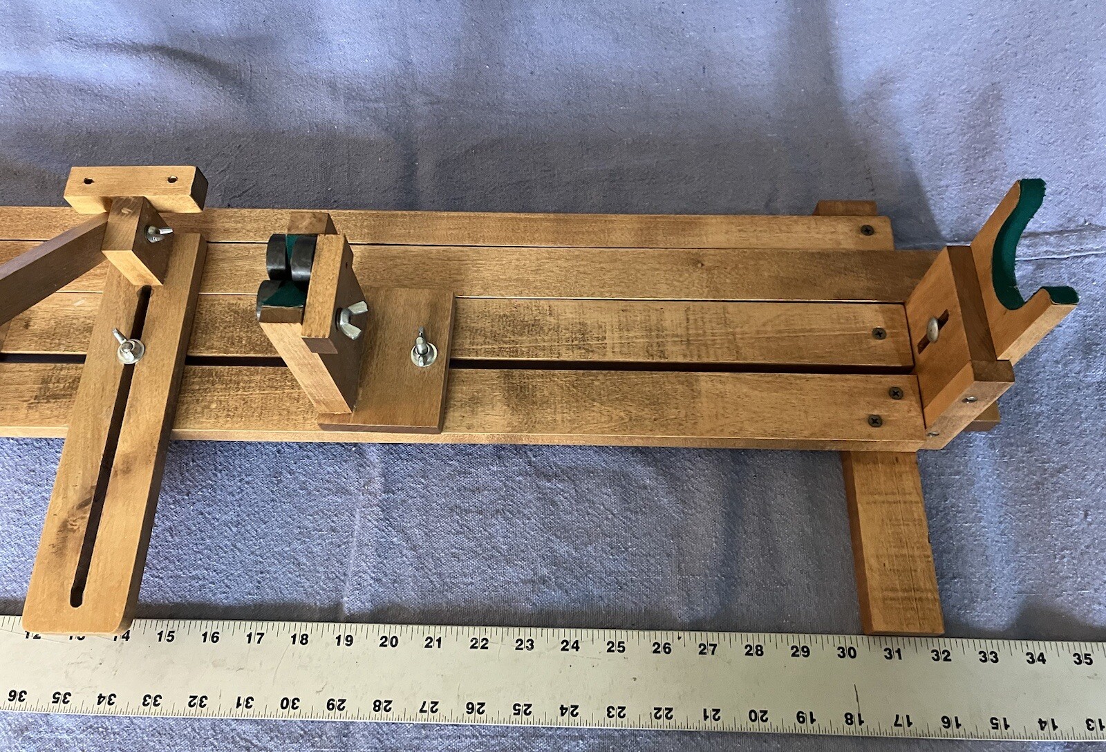Vintage Fishing Rod Hand Wrapper – Wooden – Adjustable – Very Good Condition