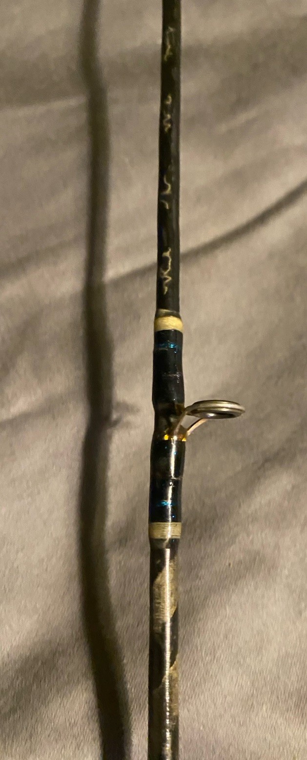 Vintage Bass Pro Shops 6’6” SPIRAL Graphite PRO SERIES MH Casting Rod.