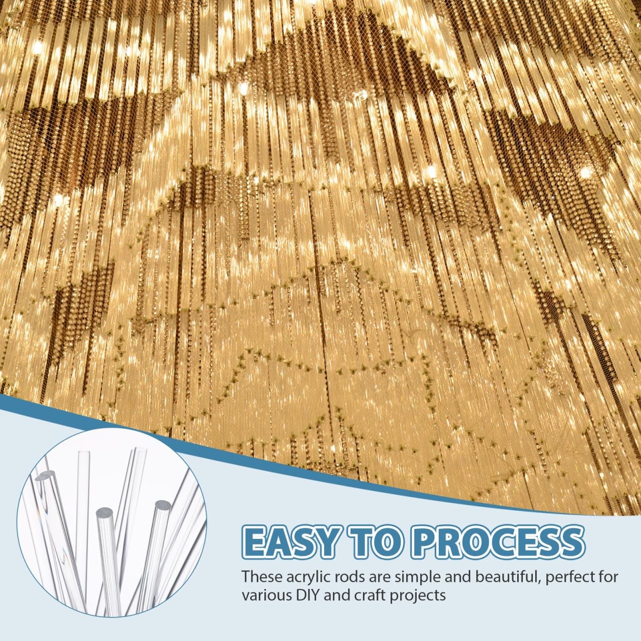 15Pcs 0.5 x 12 Clear Acrylic Dowel Rods, Round, Plant Stakes, DIY Crafts