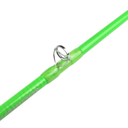 Catfish Fishing Rods 7’6 Glow in The Dark The Challenger Casting Rod, Green