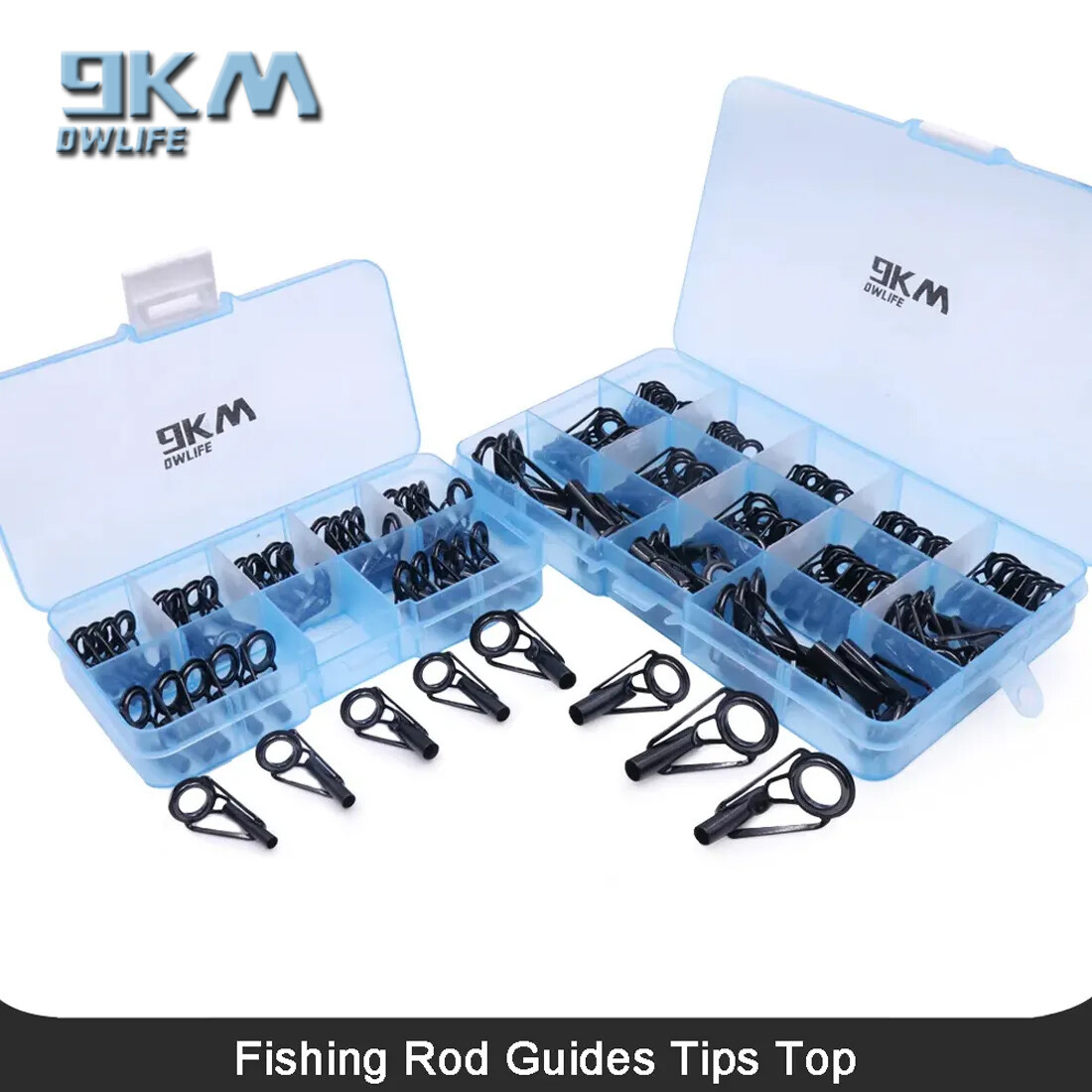 24~240pcs Casting Fishing Rod Tip Repair Building Kit Ceramic Ring for Saltwater