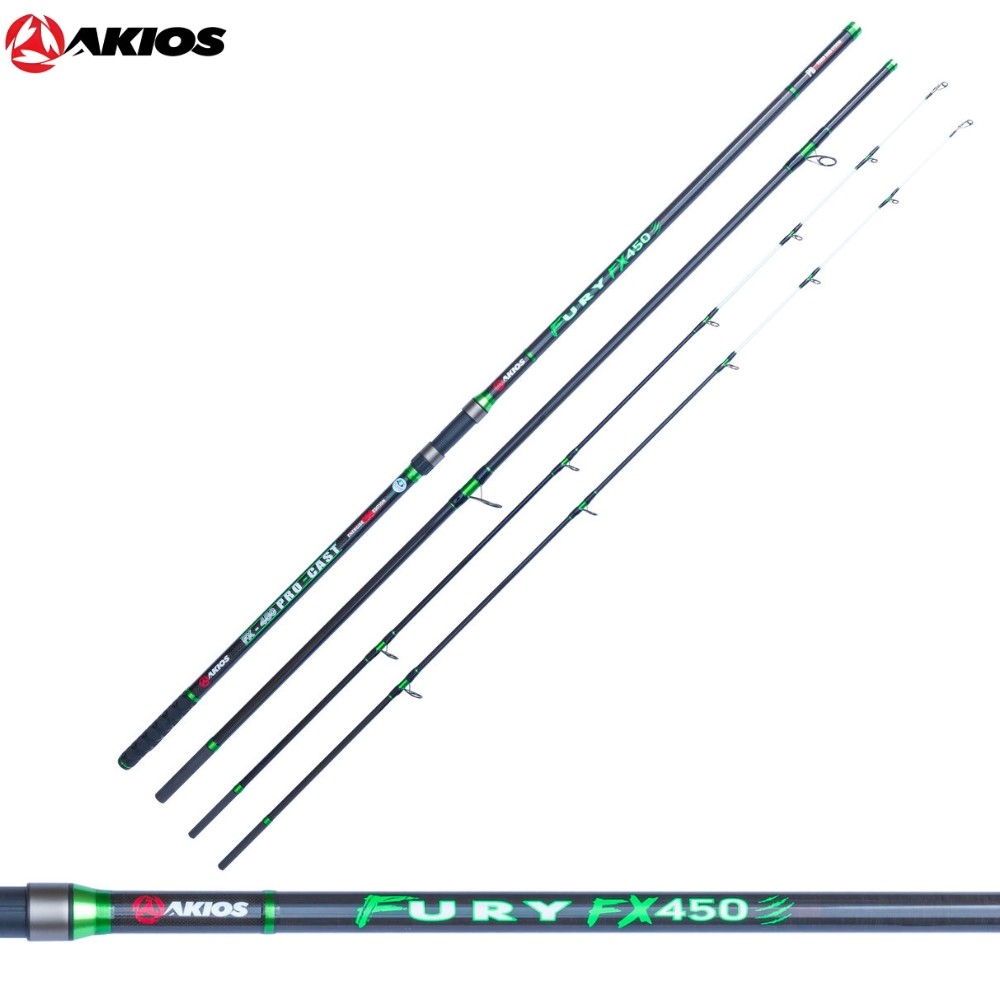 AKIOS Saltwater Fishing Surfcasting Twin Tipped Rod FURY FX450 TT 4.5m/15ft