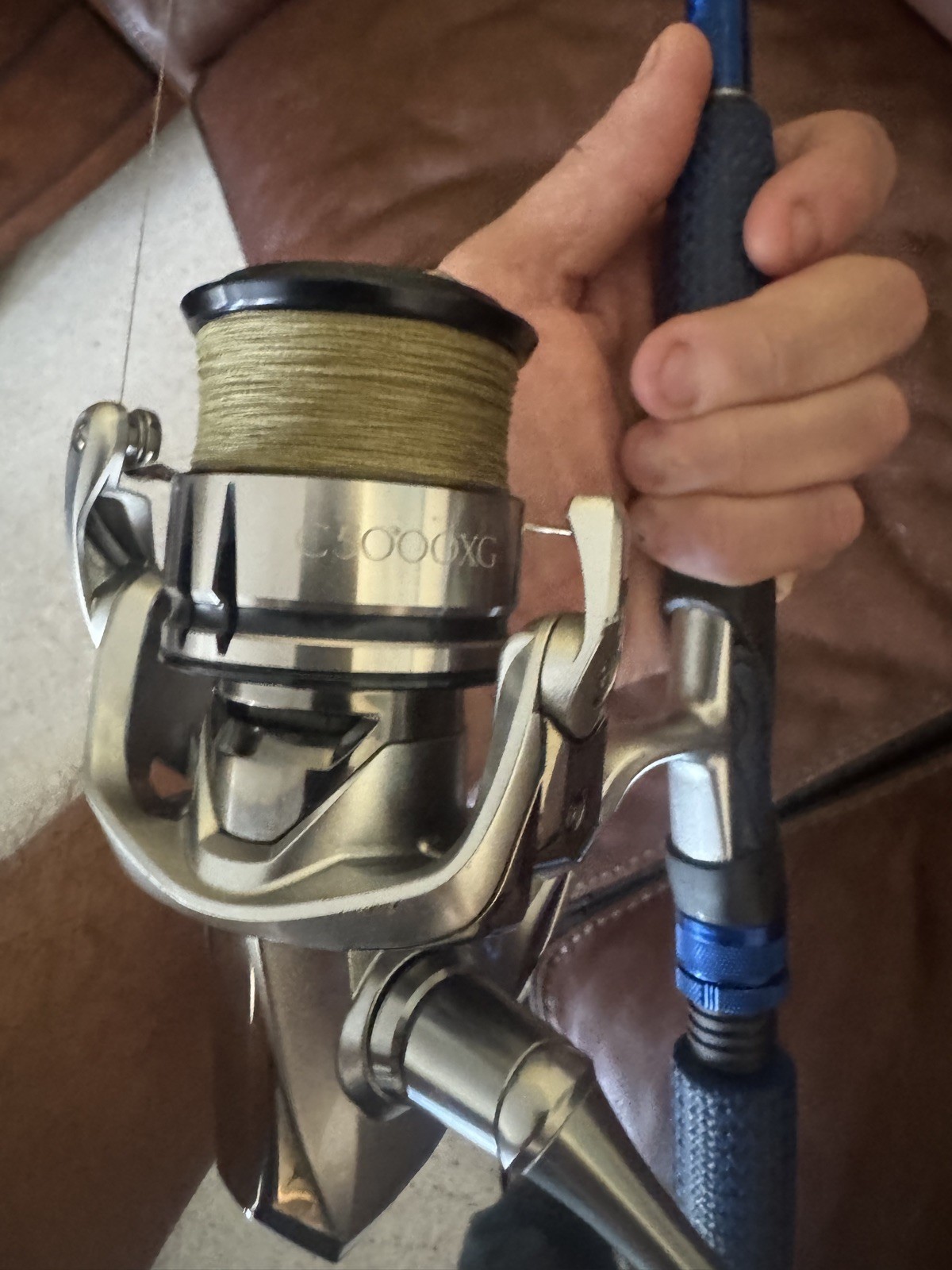 New Connley platinum titanium 8-17# fishing rod with used stradic reel